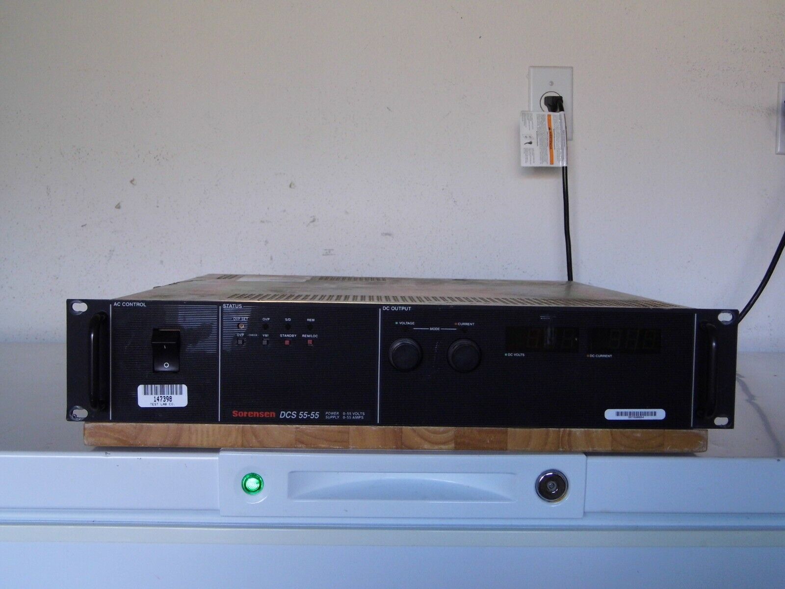 Sorensen DCS55-55, 55Vdc 55Amps 3000Watts 4 in stock, Tested. Sorensen DCS55-55, 55Vdc 55Amps 3000Watts 4 in stock, Tested.